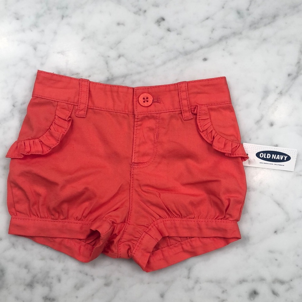 NWT Coral shorts sized 6-12 months
